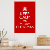 Keep Calm and Merry Christmas Poster ポスター (キッチン)