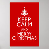 Keep Calm and Merry Christmas Poster ポスター (正面)