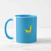 Keep Calm and Paddle On Cute Motivational Ducks マグカップ (左)