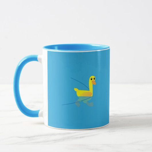 Keep Calm and Paddle On Cute Motivational Ducks マグカップ (左)