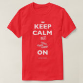 Keep Calm and Pasta On Chef Britt Rescigno  Tシャツ (デザイン正面)