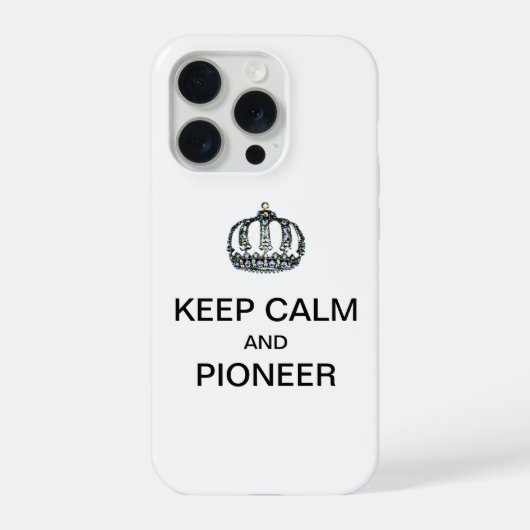 KEEP CALM AND PIONEER  iPhoneケース (裏面)