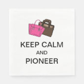 KEEP CALM AND PIONEER PAPER  スタンダードランチョンナプキン (正面)