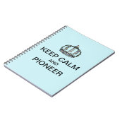 KEEP CALM AND PIONEER PAPER PLATES ノートブック (左側)