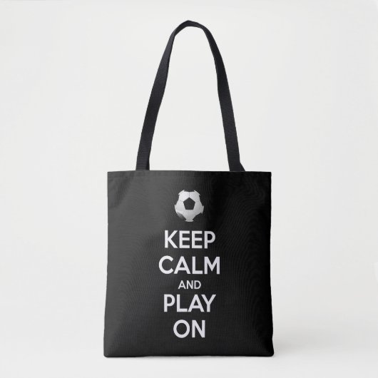 Keep Calm and Play On トートバッグ (正面)