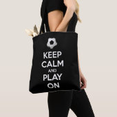 Keep Calm and Play On トートバッグ (クローズアップ)