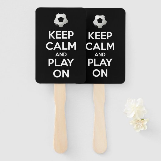 Keep Calm and Play On ハンドファン (正面&裏面)
