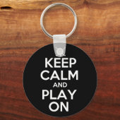 Keep Calm and Play On - Field Hockey キーホルダー (正面)