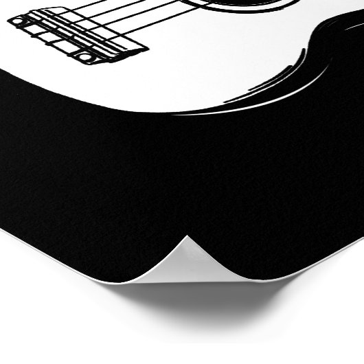 Keep Calm and Play Ukulele for Music Lover ポスター (角)