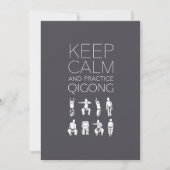 Keep Calm and Practice Qigong カード (正面)