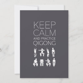 Keep Calm and Practice Qigong カード