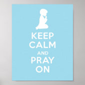 Keep Calm and Pray On (Blue Boys) ポスター (正面)