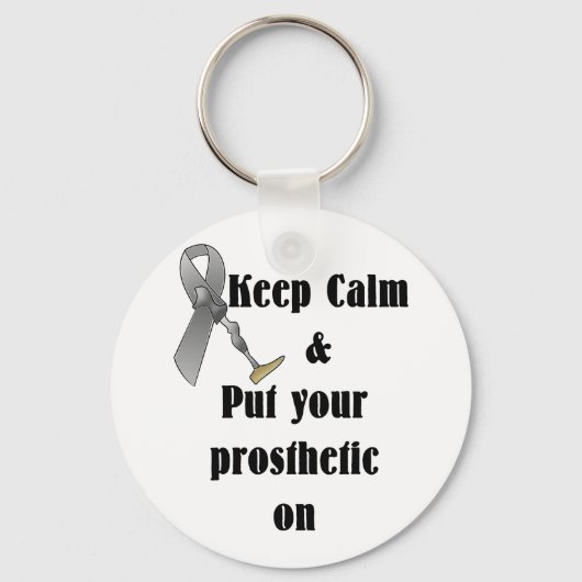 Keep Calm and Put your Prosthetic On キーホルダー (正面)