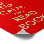 Keep calm and read books ポスター (角)