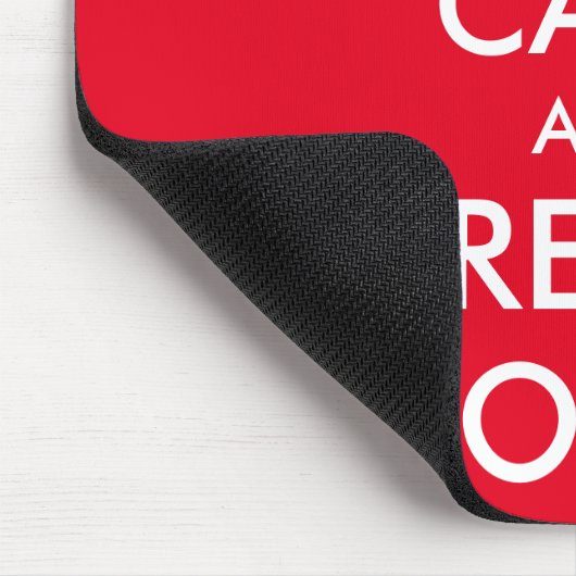 Keep calm and read books マウスパッド (コーナー)