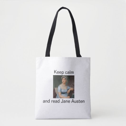 Keep calm and read Jane Austen  トートバッグ (正面)
