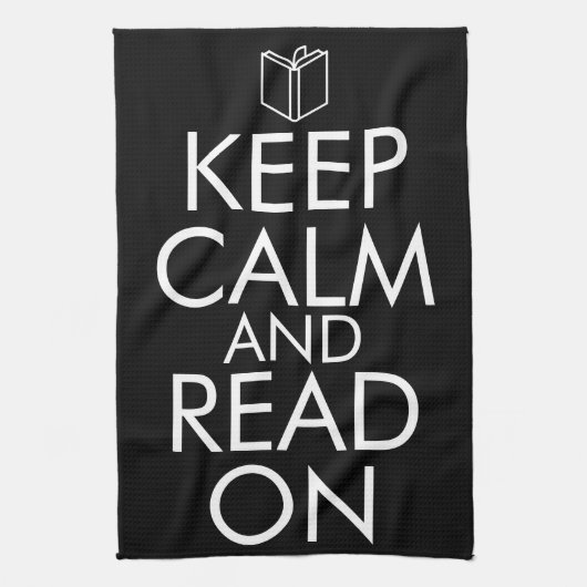 KEEP CALM AND READ ON キッチンタオル (縦)