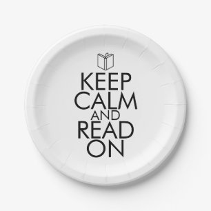 KEEP CALM AND READ ON ペーパープレート
