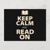 Keep Calm and Read On Book ポストカード (正面)