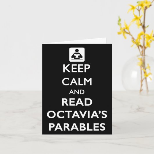 Keep Calm And Read Parables  カード (黄色い花)