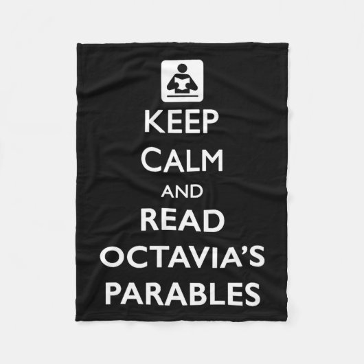 Keep Calm And Read Parables フリースブランケット (正面)