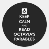 Keep Calm And Read Parables  ラウンドシール (正面)