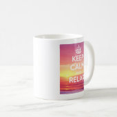 Keep calm and relax Mug コーヒーマグカップ (正面右)
