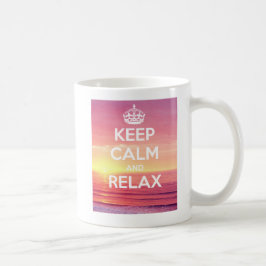 Keep calm and relax Mug コーヒーマグカップ