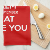 Keep Calm and Remember that I love you キッチンタオル (四つ折り)