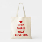 Keep Calm and Remember that I love you トートバッグ (裏面)