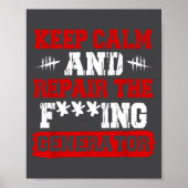 Keep Calm And Repair The Generator Video Game  ポスター (正面)