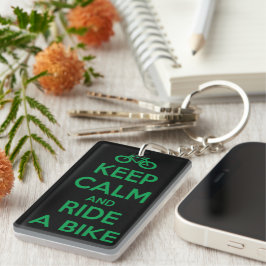 Keep Calm and Ride a Bike キーホルダー