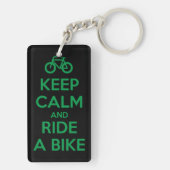 Keep Calm and Ride a Bike キーホルダー (裏面)
