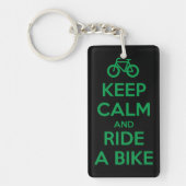 Keep Calm and Ride a Bike キーホルダー (正面)