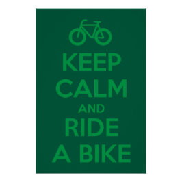 Keep Calm and Ride a Bike ポスター