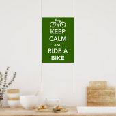 Keep Calm and Ride a Bike Poster ポスター (キッチン)