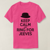 Keep Calm and Ring for Jeeves Tシャツ (デザイン正面)