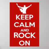 Keep Calm and Rock On ポスター (正面)