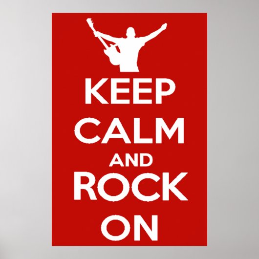 Keep Calm and Rock On ポスター (正面)