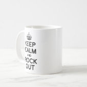 KEEP CALM AND ROCK OUT.png コーヒーマグカップ (正面左)