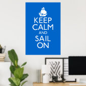 Keep Calm and Sail On Poster ポスター (ホームオフィス)