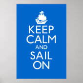 Keep Calm and Sail On Poster ポスター (正面)