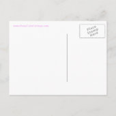 Keep Calm and Save the Date ピンク 案内ポストカード (裏面)