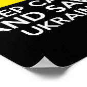 Keep Calm And Save Ukraine Support Ukrainian Peace ポスター (角)