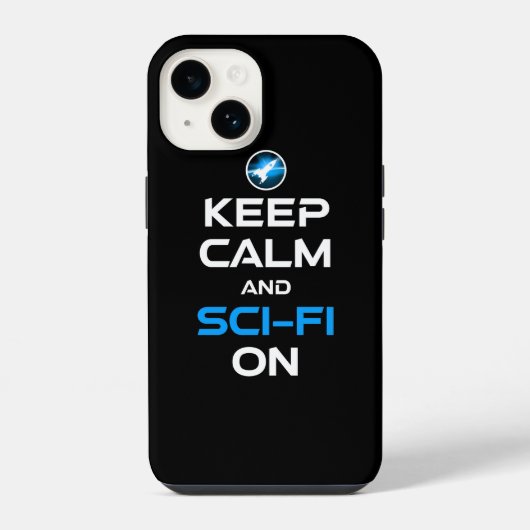 Keep Calm And Sci-Fi On iPhoneケース (裏面)