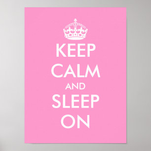 Keep calm and sleep on ベビー・保育室ポスター ポスター