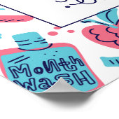 Keep Calm And Smile On | Cute Phrase ポスター (角)