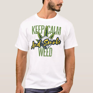 KEEP CALM AND SMOKE WEED Tシャツ