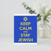 Keep Calm and Stay Jewish ポストカード (スタンド正面)