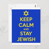 Keep Calm and Stay Jewish ポストカード (正面/裏面)